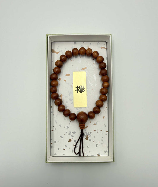 Keyaki Wood Bead Bracelet 7mm - Kyoto Kanbe Juzu