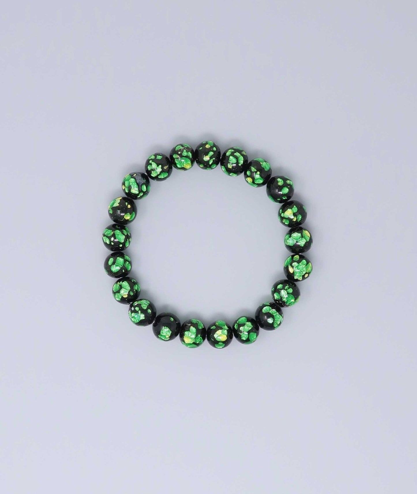 Green Ryukyu Fluorite Prayer Bead Bracelet Natural Japanese Gemstone 10mm - Kyoto Kanbe Juzu