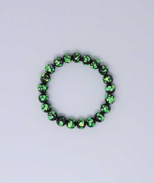 Green Ryukyu Fluorite Prayer Bead Bracelet Natural Japanese Gemstone 10mm - Kyoto Kanbe Juzu