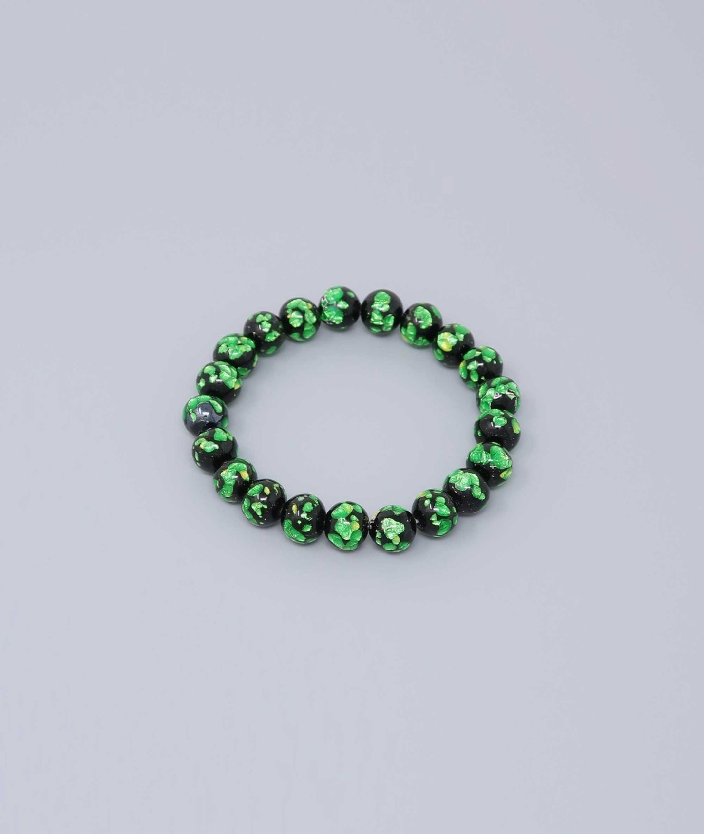 Green Ryukyu Fluorite Prayer Bead Bracelet Natural Japanese Gemstone 10mm - Kyoto Kanbe Juzu