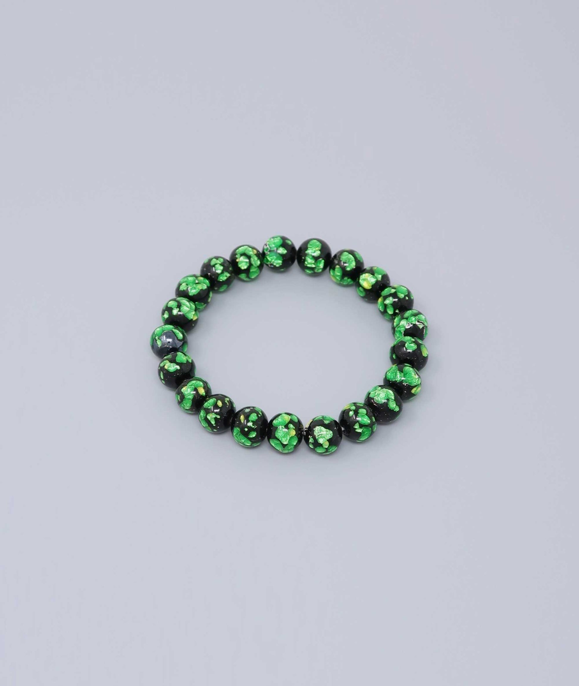 Green Ryukyu Fluorite Prayer Bead Bracelet Natural Japanese Gemstone 10mm - Kyoto Kanbe Juzu