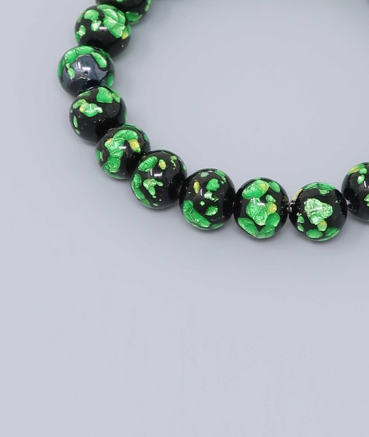 Green Ryukyu Fluorite Prayer Bead Bracelet Natural Japanese Gemstone 10mm - Kyoto Kanbe Juzu