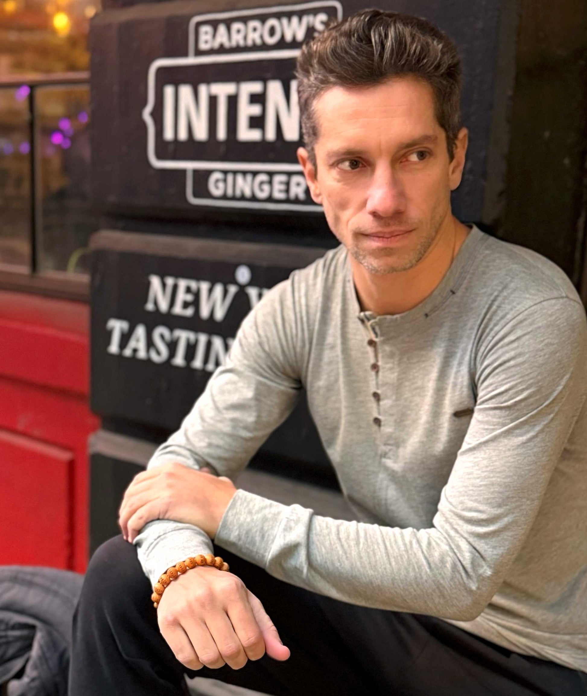 Yakusugi Wood Prayer Bead Bracelet Engraved Heart Sutra - Kyoto Kanbe Juzu