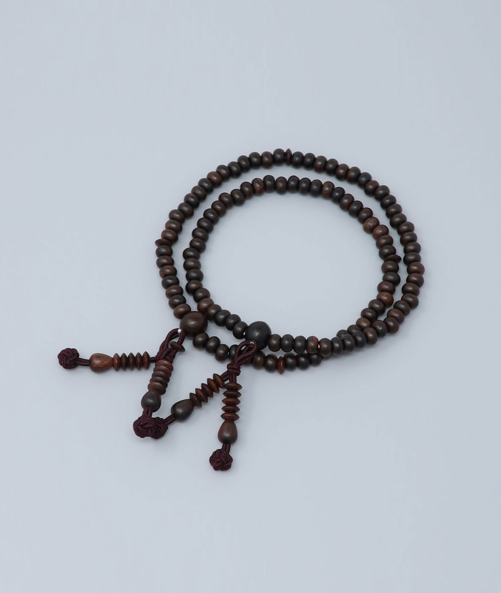 Striped Ebony Bead Bracelet - Kyoto Kanbe Juzu