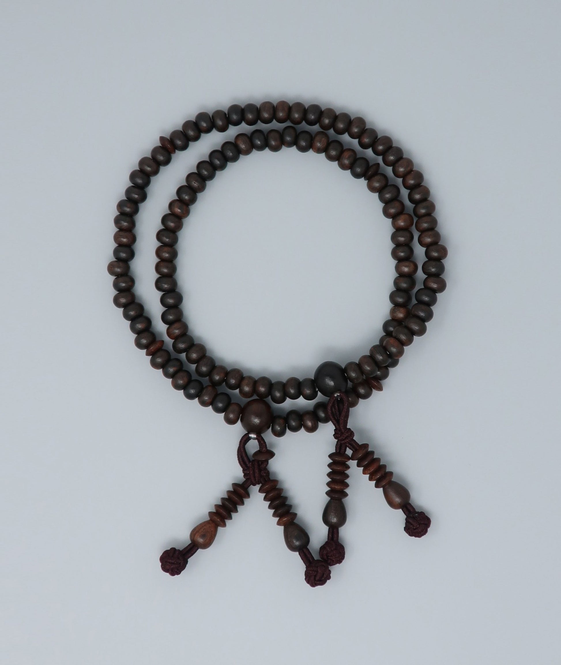 Striped Ebony Bead Bracelet - Kyoto Kanbe Juzu