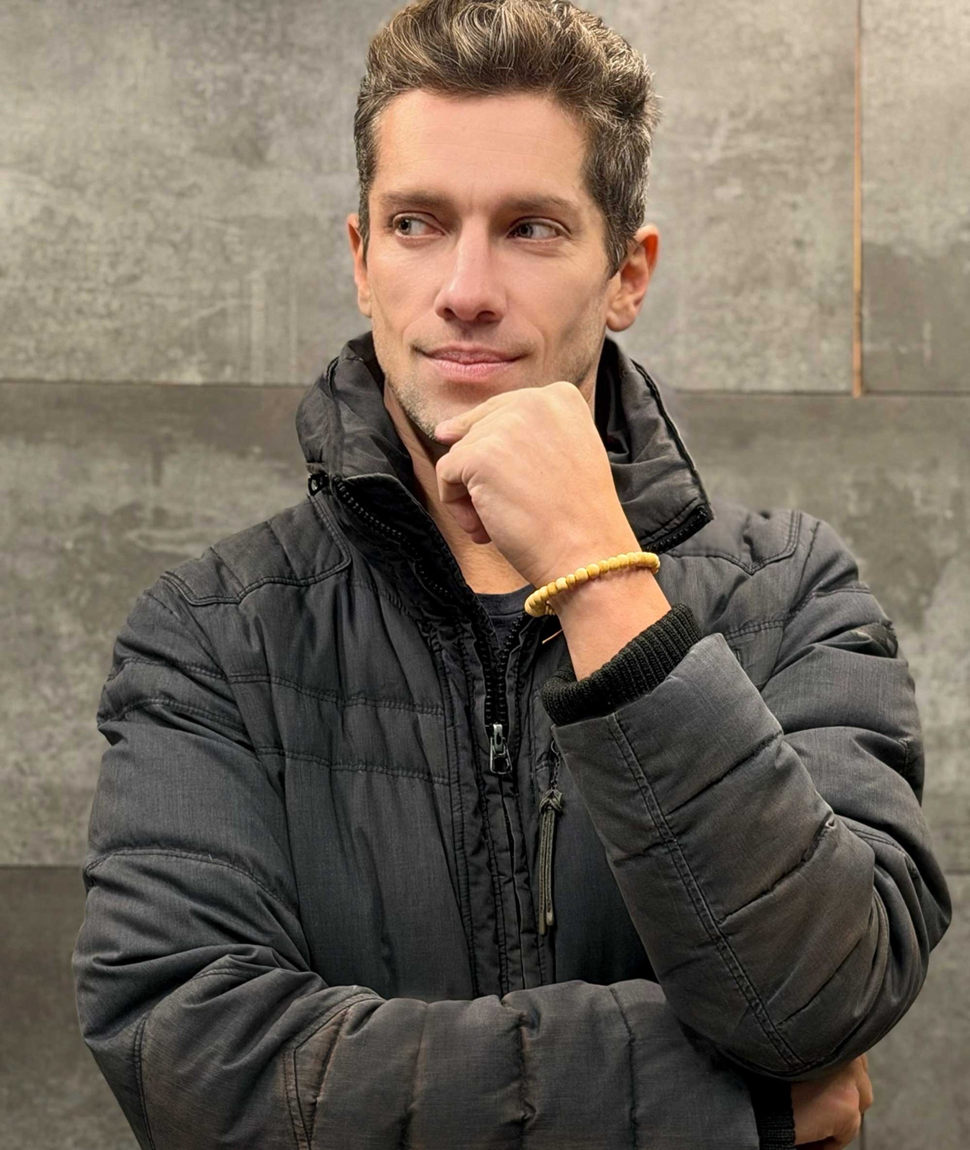 Japanese Hinoki cypress Bead Bracelet - Kyoto Kanbe Juzu