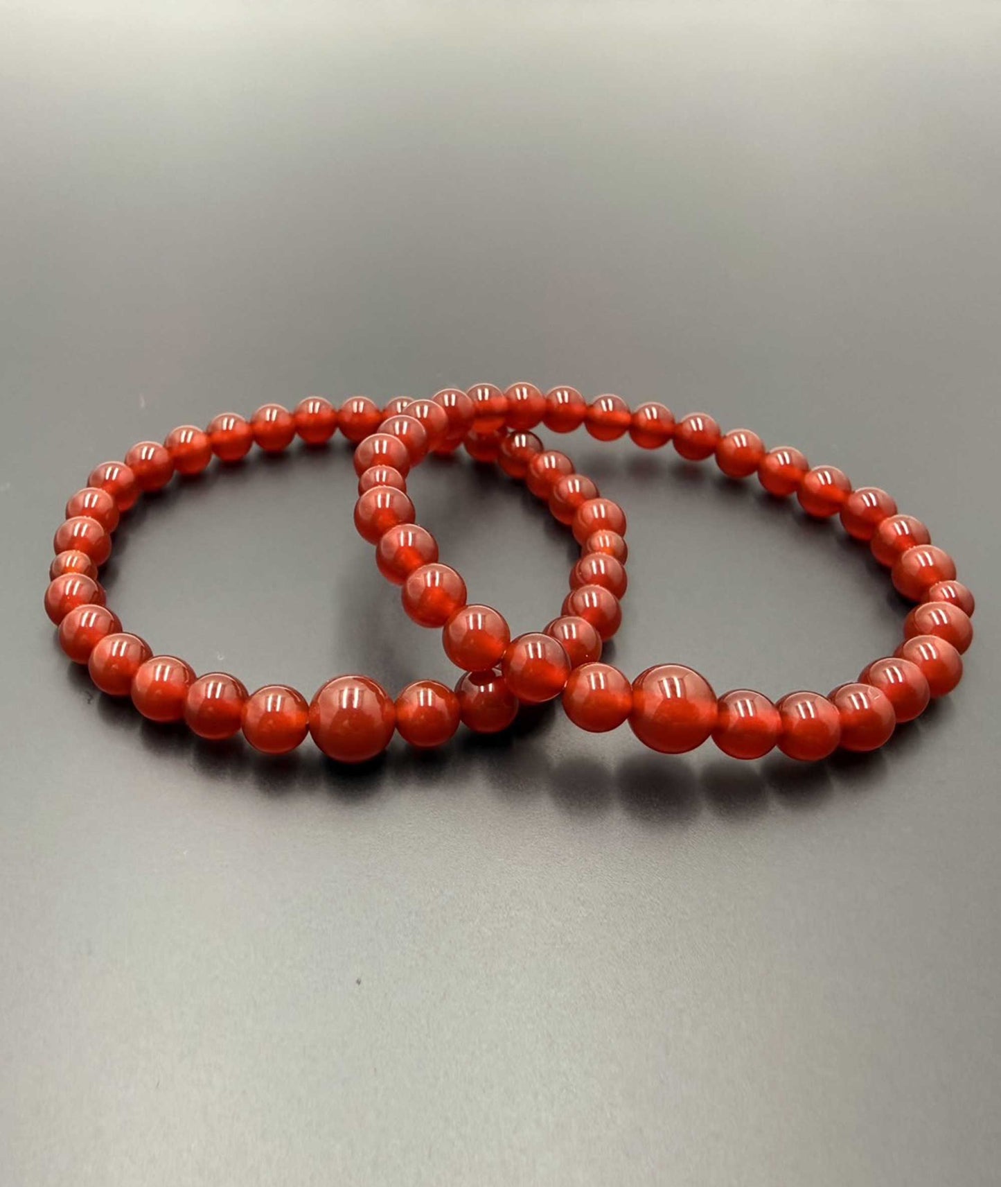 Red Menou Agate Juzu Bead Bracelet - Kyoto Kanbe Juzu Made in Japan
