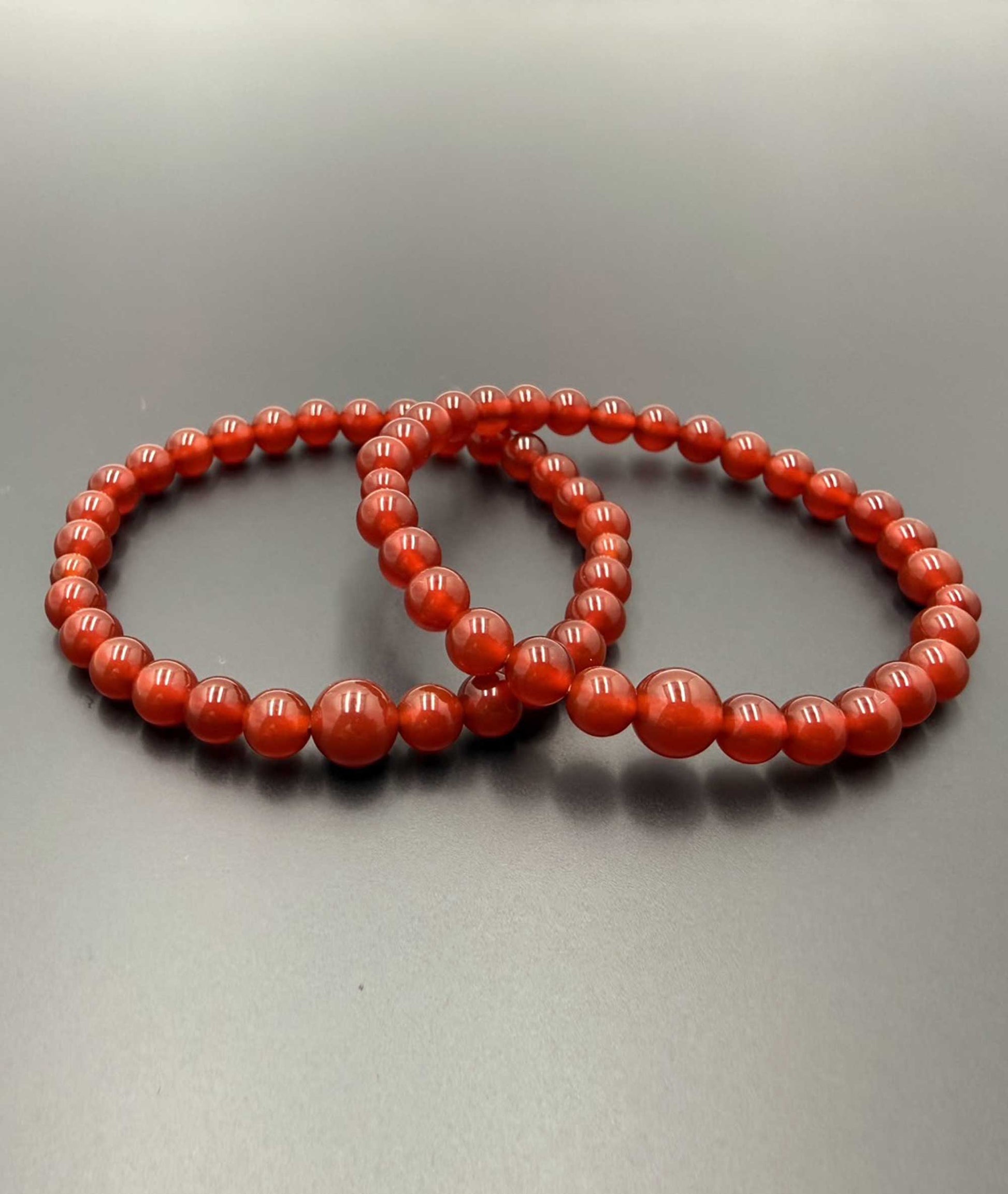 Red Menou Agate Juzu Bead Bracelet - Kyoto Kanbe Juzu Made in Japan