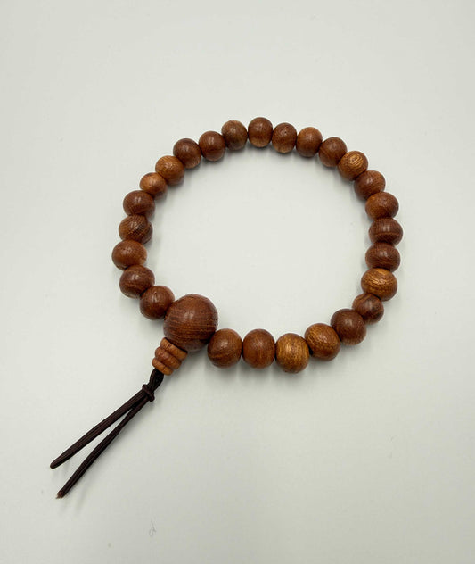 Keyaki Wood Bead Bracelet 7mm - Kyoto Kanbe Juzu