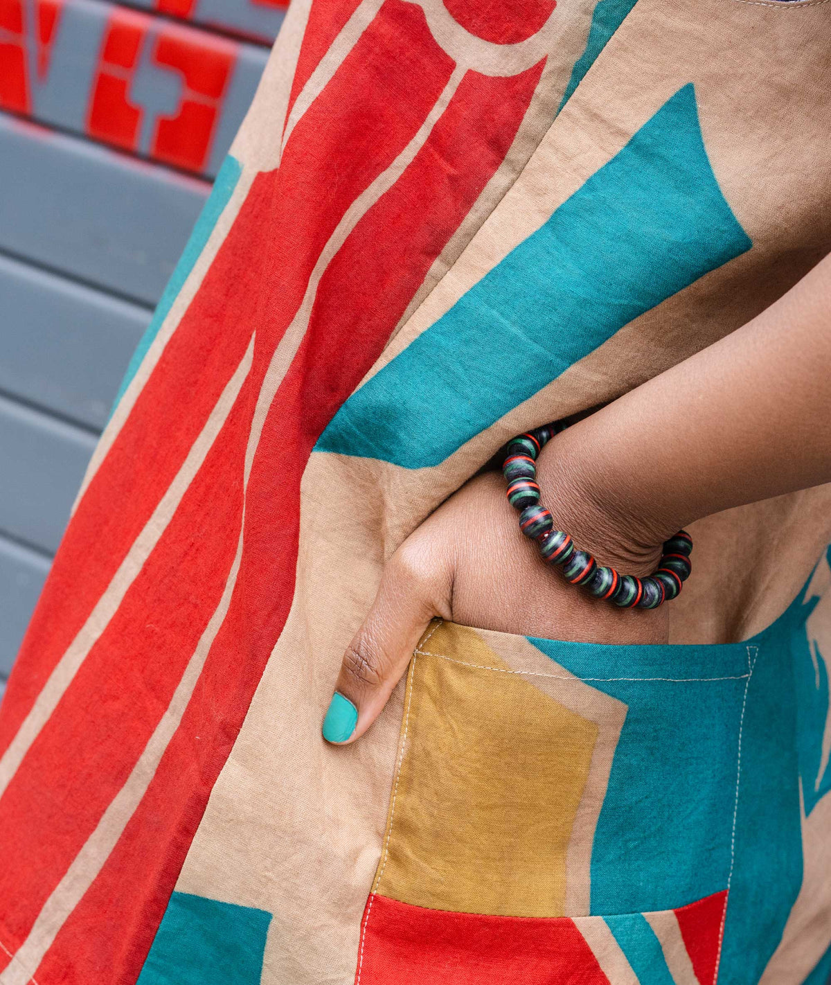 Striped Wood Balance Juzu Bead Bracelet - kyoyo kanbe juzu