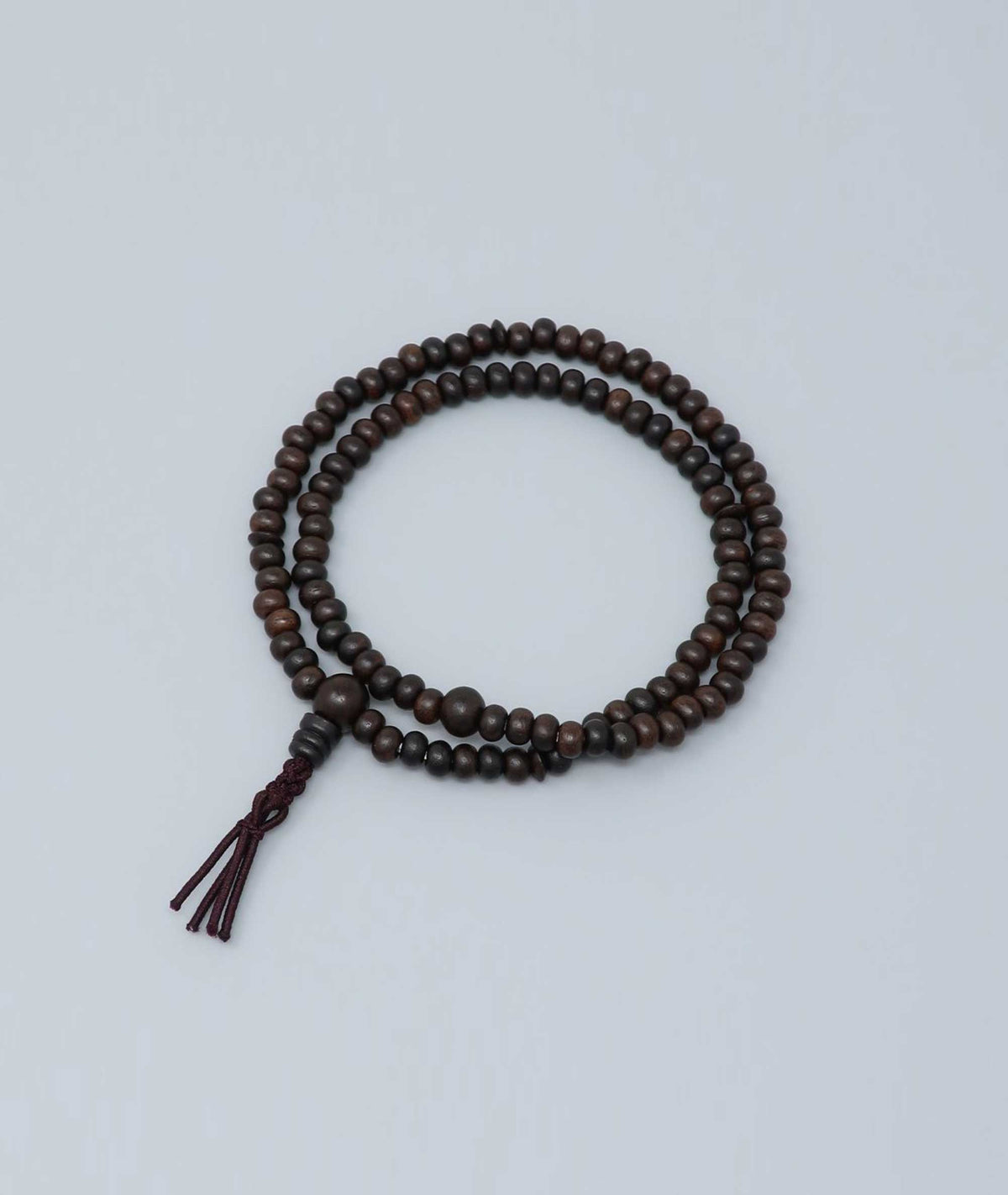 Striped Ebony Juzu Bead Bracelet - Kyoto Kanbe Juzu