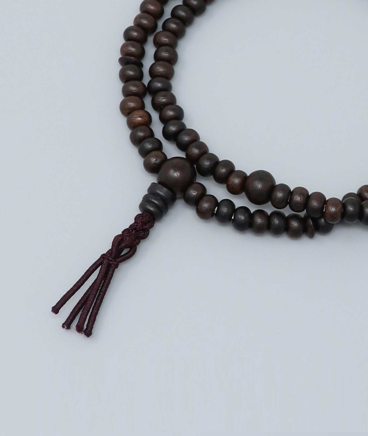 Striped Ebony Juzu Bead Bracelet - Kyoto Kanbe Juzu