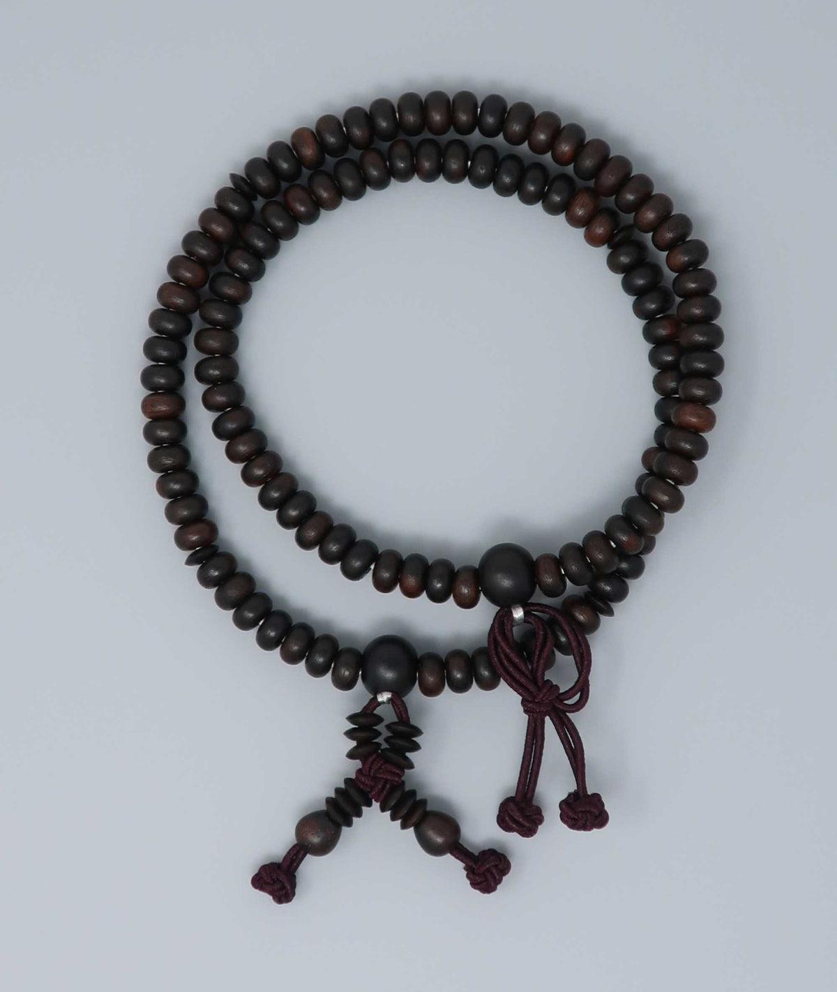 Striped Ebony Juzu Bead Bracelet - Kyoto Kanbe Juzu