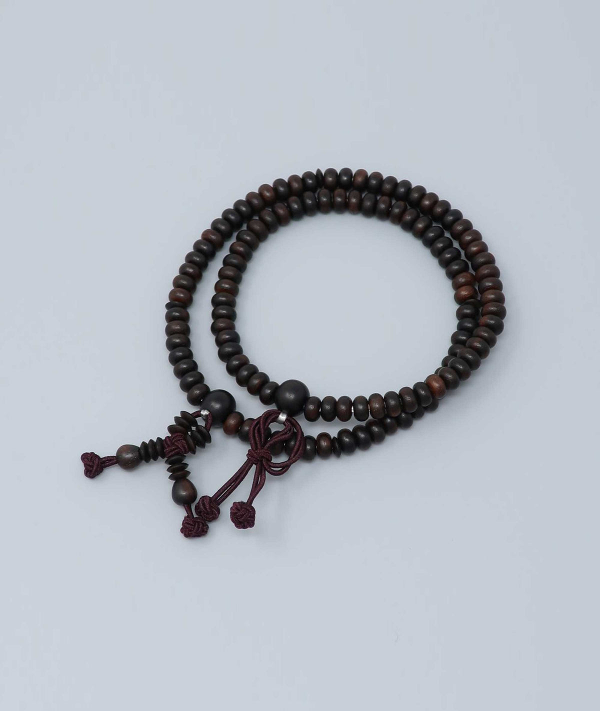 Striped Ebony Juzu Bead Bracelet - Kyoto Kanbe Juzu