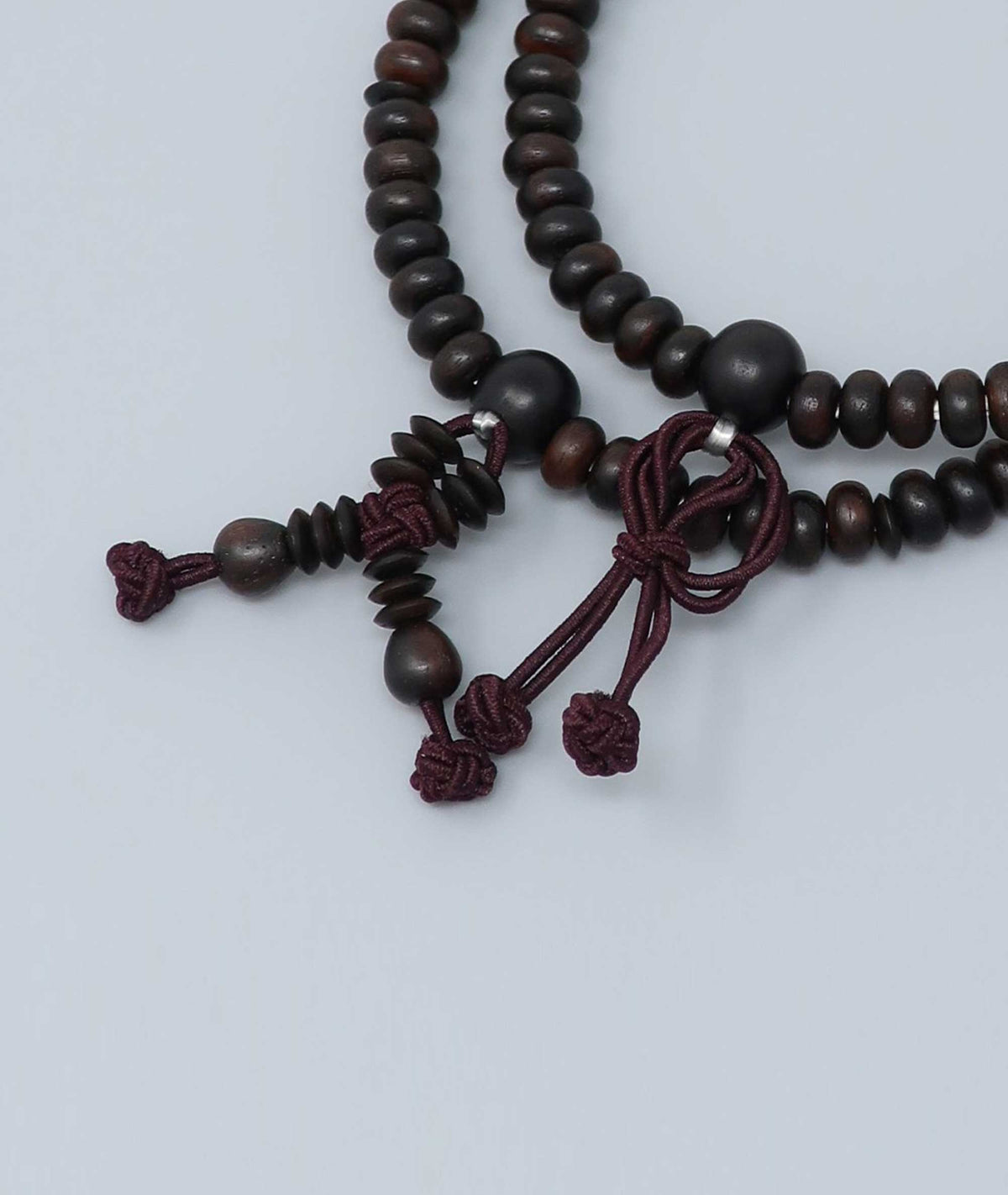 Striped Ebony Juzu Bead Bracelet - Kyoto Kanbe Juzu