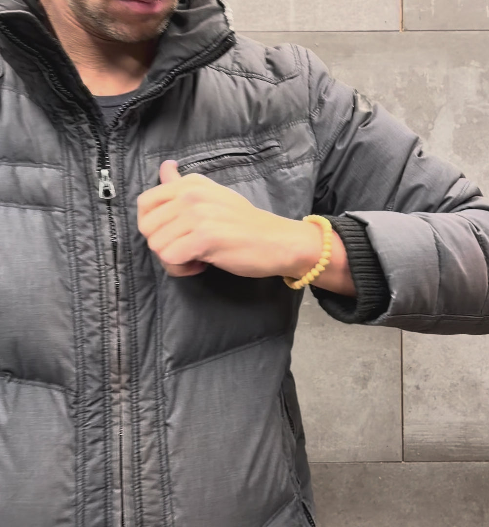 Japanese Hinoki cypress Bead Bracelet - Kyoto Kanbe Juzu